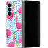 Bouffants and Broken Hearts Party Flamingos Galaxy Z Fold4 5G Skin